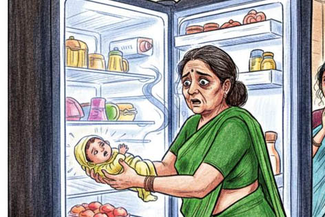 महिला ने नवजात को फ्रिज में रखा, बच्चा सुरक्षित; प्रसवोत्तर मनोविकृति से पीड़ित है महिला
